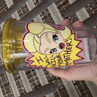 Acrylic tumblr cup with matching straw