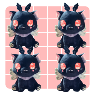 4x MothCat Plushies