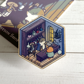 Potion Shop Wooden Pin