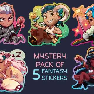 Five Random Pt.1 Fantasy Stickers
