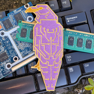 Malware Embroidered Patch (Plain Backing)