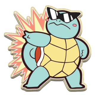 Turtle gang leader wooden pin