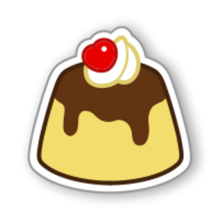 Pudding Sticker