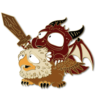 Noble Steed - Griffin - Dungeon Derpies pin