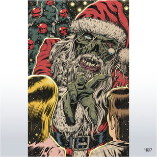 Zombie Santa Art Print
