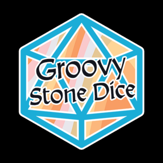 Groovy Dice Logo Sticker