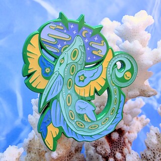 Angelic Chimera Shark | 2 inch Enamel Pin