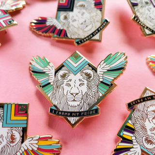 Gay Pride Lion Pin