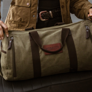 Tobacco Canvas Duffel