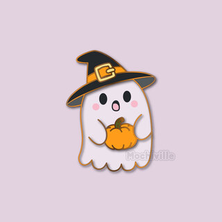 Boop the Ghost Pin (Clear)