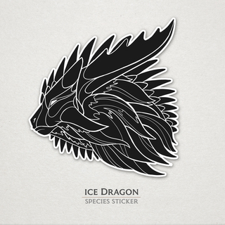 Ice Dragon Species Sticker