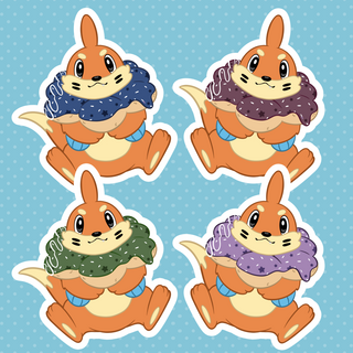 Full Set of Mochi Buizel Stickers