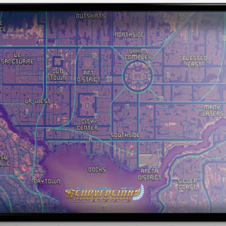 Neo Babylon City Map Poster