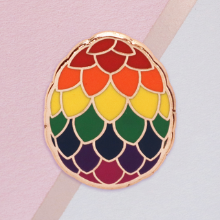 Rainbow Dragon Egg Mini Pin