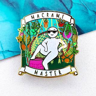 "Macrame Master" Enamel Pin