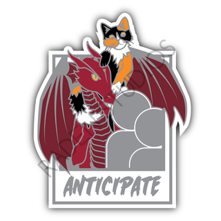 Con Adventurers "Anticipate" Die Cut Sticker