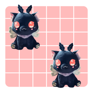 2x MothCat Plushies