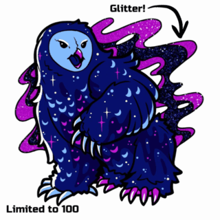 Cosmic Owlbear Pin