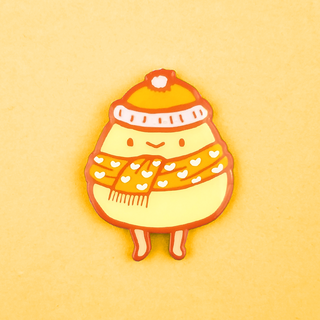 Cozy Caramel Eggboi Pin