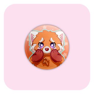 Nya Nya Neko Panda Mei Badge Button
