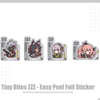 Tiny Bites ZZZ - Easy Peel Foil Sticker