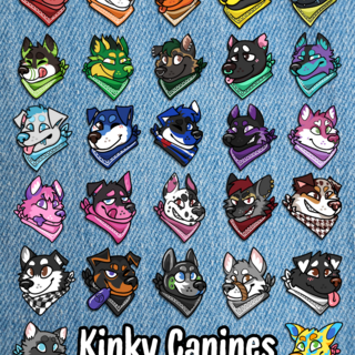 Kinky Canines Postcard