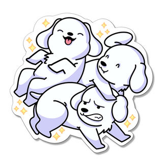 "Magical Puppies" Sticker