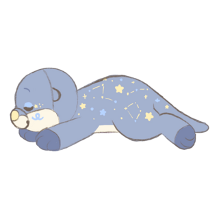 nova the pajama otter sleepy snuggles 14" plush