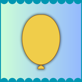 Yellow Balloon Mini Pin