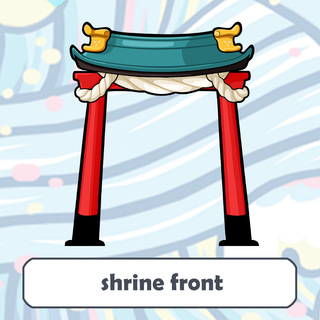 The Shrine standee (shrine front)