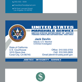 The Catch business card set