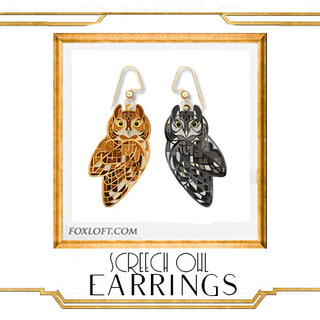 Screech Owl Earrings