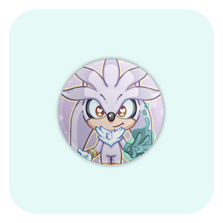 Badge Button - Silver