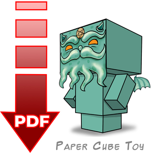 CubeThulhu Paper Craft Digital Download