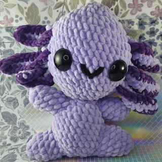 Crochet Axolotl Purple
