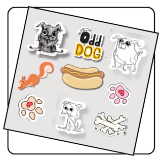 Odd Dog Sticker Sheet