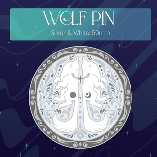 Wolf Pin White