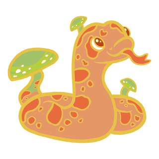 *Shiny* 	Shiitake the Snake Enamel Pin