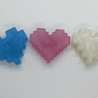 Trans Pride Pixel Heart soaps!