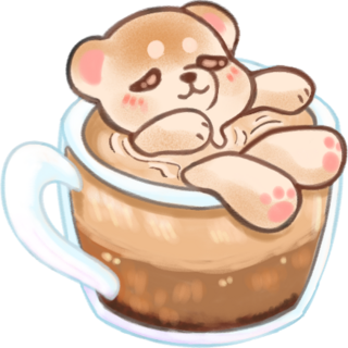 Latte Acrylic Charm