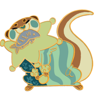 Lutra Enamel Pin