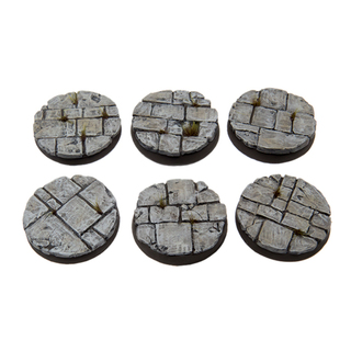 25mm Cobblestone Bases (6)