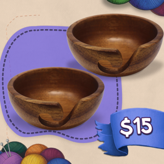 Deluxe Wooden Yarn Bowls