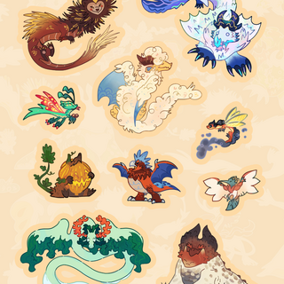 Hidden Critter Club Year 2 Sticker Sheet