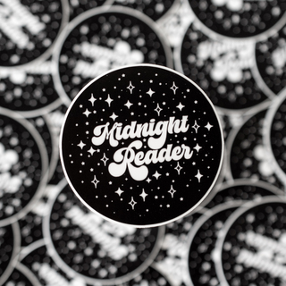 Midnight Reader - Vinyl Sticker - 2.75"