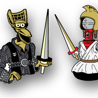 Set of Two Pins