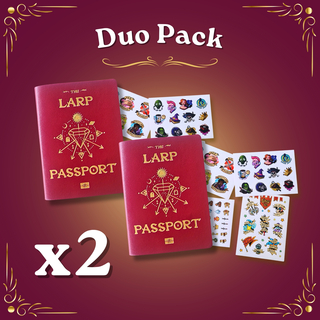 ⚔️ Duo Pack (LARP Passport + Sticker Pack x2)