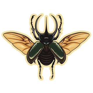 Rhino Beetle Sticker
