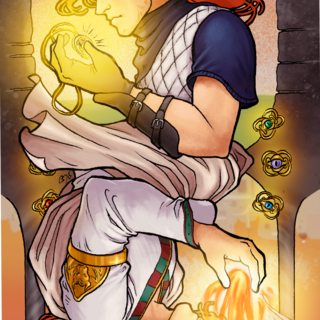 Glossy Art Nouveau Print Bookmark