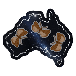 Milky Way Moth Sticker